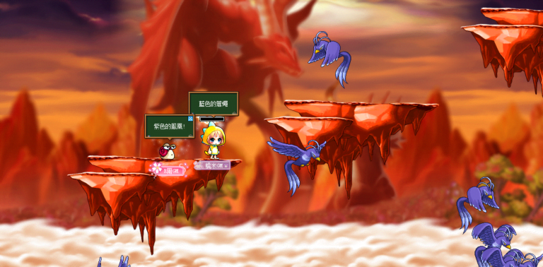 經驗副本 73 楓之谷87【龍騎士副本】遊戲畫面